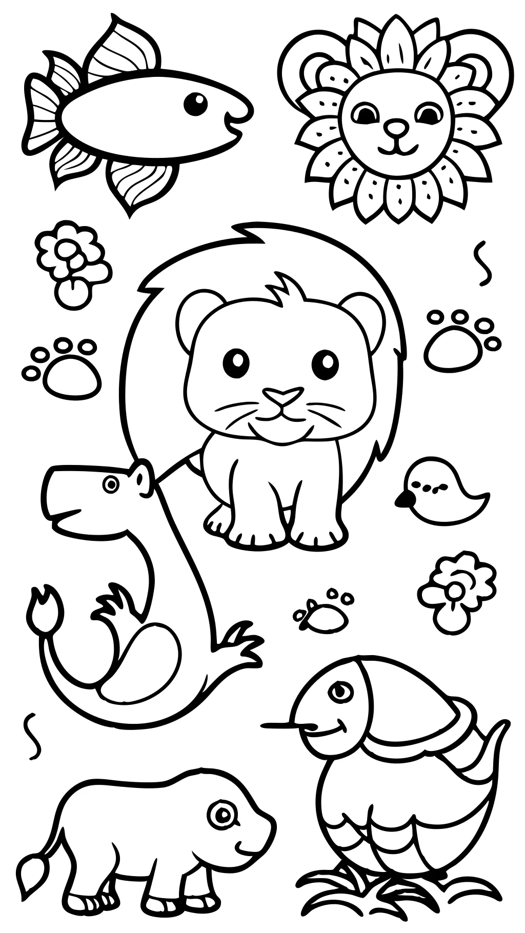 zoo coloring pages printable